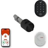 Desi Utopic R+ Siyah Akıllı Kilit Telefondan Kontrol - Akıllı Köprü - Parmak Izi Set - Her Kapıya Deliksiz Montaj Imkanı