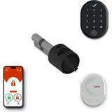 Desi Utopic R Siyah Akıllı Kilit Telefondan Kontrol - Akıllı Köprü - Parmak Izi Set - Her Kapıya Deliksiz Montaj Imkanı