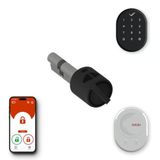 Desi Utopic R Siyah Akıllı Kilit Telefondan Kontrol - Akıllı Köprü - Tuş Takımlı Set - Her Kapıya Deliksiz Montaj Imkanı (Google Home ve Alexa Uyumlu)