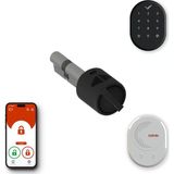 Desi Utopic R+ Siyah Akıllı Kilit Telefondan Kontrol - Akıllı Köprü - Tuş Takımlı Set - Her Kapıya Deliksiz Montaj Imkanı