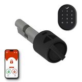 Desi Utopic R+ Siyah Akıllı Kilit Telefondan Kontrol & Kablosuz Tuş Takımlı Set - Yaklaşımla otomatik açılma (geofence)