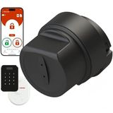 DESi Utopic RXe Akıllı Kilit, iOS/Android Uyumlu, Çelik Kapılar İçin, Delme Biçme ve Değiştirme Olmadan Kolay Montaj (Utopic RXe + Yüz Tanıma + WiFi Köprü)(Google Home-Alexa-Home Assistant)