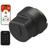 DESi Utopic RXe Akıllı Kilit, iOS/Android Uyumlu, Çelik Kapılar İçin, Rozete Montajlı, Delme Biçme ve Değiştirme Olmadan Kolay Montaj (Utopic RXe + Yüz Tanıma/Şifre)