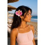 Design 4N Beyaz Pembe Orkide Aloha Pens Toka