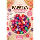 Design 4N Mini Papatya Mandal Toka Seti 5'li / Çiçek Model Çocuk ve Günlük Kullanım Saç Tokası