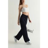 DESIGN AND ME Bayan Modal Beli Lastikli Pantolon - Lacivert - 2XL