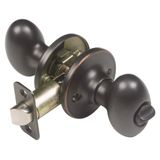 Design House 750588 Yumurta 2 Yönlü Mandal Gizlilik Kapı Tokmağı, Yağ Ovuşturdu Bronz, Yatak ve Banyo
