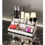 Design OTTO Bella Small Ahşap Makyaj Takı Banyo Kozmetik Düzenleyici Organizer Beyaz