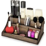 Design Otto Bella Small Ahşap Makyaj Takı Banyo Kozmetik Düzenleyici Organizer - Elegant Ceviz
