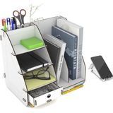 Design Otto Focus Modest Çekmeceli A4 Evrak Rafı Masaüstü Organizer - Beyaz