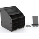 Design Otto Fx Large Modest 6 Renk A4 Evrak Rafı Masaüstü Organizer - Siyah