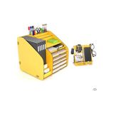 Design Otto Fx XL Modest A4 Evrak Rafı Masaüstü Organizer Sarı