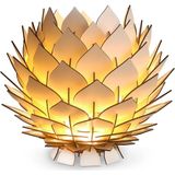 Design OTTO LOTUS Dekoratif Avize Sarkıt Abajur Lambader Şapkası Bej