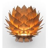 Design OTTO LOTUS Dekoratif Avize Sarkıt Abajur Lambader Şapkası Ceviz