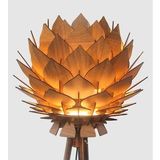 Design Otto Lotus Dekoratif Lambader Şapkası Başlığı Avize Abajur Ceviz