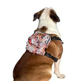 Design, Paws, Köpek Sırt Çantası – Çantalı Göğüs Tasması, Su Geçirmez, Ayarlanabilir Kayışlar, Fermuarlı, Tasma Uyumlu, Şık Ve Fonksiyonel