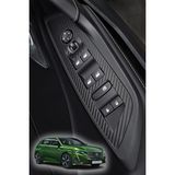 Design Peugeot 308 P5 ile Uyumlu Iç Trim Folyo Kaplama Set Mat Karbon Siyah - Standart