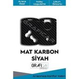 Design Renault Clio4 ile Uyumlu Anahtar Kart Folyo Sticker Kaplama, Mat Karbon Siyah
