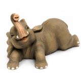 Design Şımarık Bebek Fil Biblo, El Boyaması, 8,9x6 cm, Poliserin Malzeme