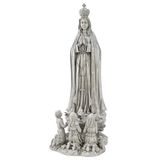 Design Toscano Our Lady of Fatima Büyük Ölçekli Heykel, antika taş, Büyük