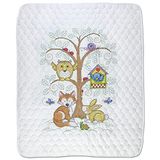 Design Works Crafts Janlynn Kanaviçe Yorgan Seti, Bebek Ormanı için Damgalı