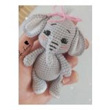 designbyoykum Amigurumi Fil Organik Oyuncak gri