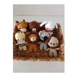 designbyoykum MİNİK EL ÖRGÜSÜ OYUNCAK HAYVANLAR (ZÜRAFA, ASLAN, TAVŞAN, ARI, AYICIK, KÖPEK, KOALA) RENKLİ