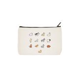 designedfy Clutch Animals Baskılı Bez Makyaj Çantası Kalemlik El Çantası