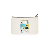designedfy Clutch Heartstopper Baskılı Bez Makyaj Çantası, Kalemlik, El Çantası