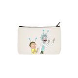 designedfy Clutch Rick And Morty Baskılı Bez Makyaj Çantası, Kalemlik, El Çantası