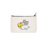 designedfy Clutch Stray Kids Felix You're Always Hungry Baskılı Bez Makyaj Çantası, Kalemlik, El Çantası