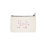 designedfy Clutch Your Feelings Are Valid Baskılı Bez Makyaj Çantası, Kalemlik, El Çantası