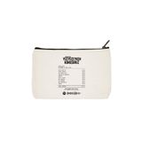 designedfy Clutch Yüzyüzeyken Konuşuruz Album Receipt Baskılı Bez Makyaj Çantası, Kalemlik, El Çantası