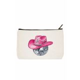 designedfy Disco Cowboy Baskılı Makyaj Çantası