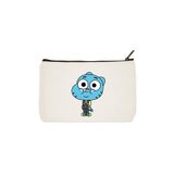 designedfy Gumball Baskılı Bez Makyaj Çantası, Kalemlik, El Çantası