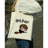 Designedfy Harry Potter Su Geçirmez Baskılı Bez Çanta Kadınlar İçin Şık ve Dayanıklı Tasarım