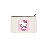 designedfy Hello Kitty 2 Baskılı Bez Makyaj Çantası, Kalemlik, El Çantası