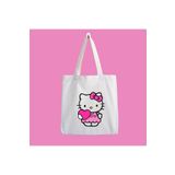 designedfy Hello Kitty Kalp Su Geçirmez Baskılı Bez Çanta, Plaj Çantası