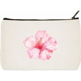 designedfy Hibiscus Baskılı Makyaj Çantası