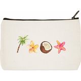 designedfy Summer Baskılı Makyaj Çantası