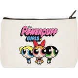 designedfy The Powerpuff Girls Su Geçirmez Baskılı Bez Makyaj Çantası, Kalemlik, Cüzdan