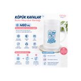 designelfida Köpük Kafalar 460 ML Buzlu Bardak – Çift Cidarlı Jel Soğutucu Kupa – BPA İçermez