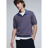 Desigual Lacivert-Kırımızı Erkek Fit Melanj T-Shirt 26SMTF01 Ts_polo Jaquard - Kahve - XL