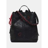 Desigual Siyah Kadın Sırt Çantası 26SAKP432000 Şık Görünüm ve Ergonomik Tasarım ile Günlük Kullanım İçin