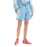 Desigual Yüksek Bel Standart Denim Şort 26SWDD45, 38, 5003368514, Mavi, Kadın