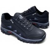 Desimod Wanderfull Büyük Numara 45-46-47-48 Ortopedik Kaydırmaz Taban Kışlık Outdoor Trekking Spor Ayakkabı - Siyah-Füme