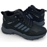 Desimod Wanderfull Ortopedik Konfor Kaydırmaz Taban Kışlık Su Geçirmez Outdoor Trekking Spor Ayakkabı Bot - Siyah Gri Gümüş