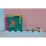 Desing BabyM 3lü Makaron Renkli Bebek ve Çocuk Odası Montessori Raf - Mavi