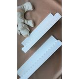 DesingbabyM Beyaz 2li Montessori Bebek ve Çocuk odası Kitaplık duvar rafı, oda aksesuarı (mat beyaz/60 ve 45 cm)