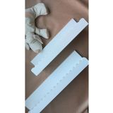 DesingbabyM Beyaz 2li Montessori Bebek ve Çocuk odası Kitaplık duvar rafı, oda aksesuarı (mat beyaz/60 ve 45 cm)